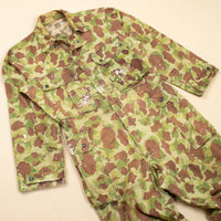 40s WW2 Vintage M-1942 Frogskin Camo Coveralls - Medium