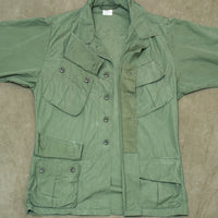 60s Vietnam War Vintage Poplin Jungle Jacket - Large