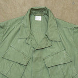 60s Vietnam War Vintage Poplin Jungle Jacket - Large
