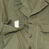 40s WW2 Vintage US Army HBT Utility Shirt - Medium