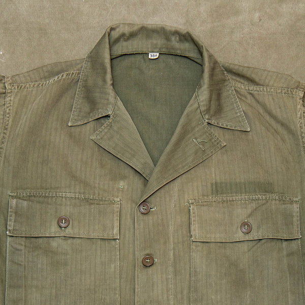 40s WW2 Vintage US Army HBT Jacket - Large – Omega Militaria