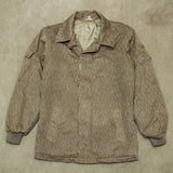 70s Vintage East German Raindrop Camo Padded Jacket - Medium
