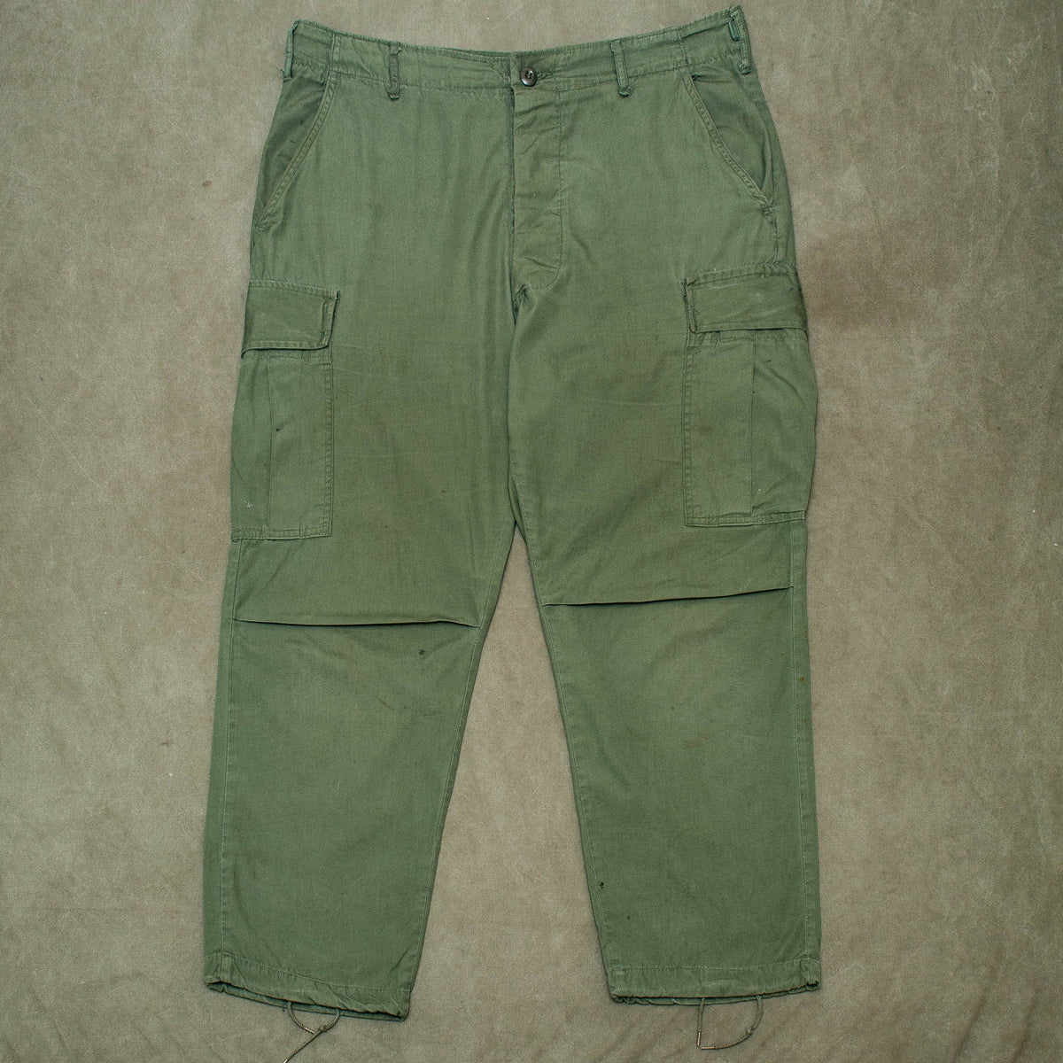 60s Vintage US Army Poplin OG-107 Tropical Combat Trousers - 38x30 ...