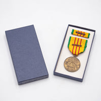 1969 Dated Vietnam War Boxed Vietnam Service Medal w/ Star Devices