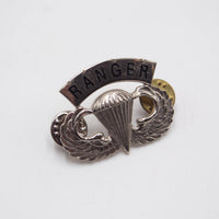 US Army Metal Pin-On Ranger Jump Wings Badge