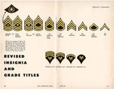 50s/60s US Army Cut Edge Specialist 6 Rank Patch Set