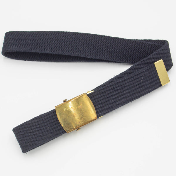 60s US Army Black Trouser Belt - 38"