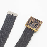 60s US Army Black Trouser Belt - 39"