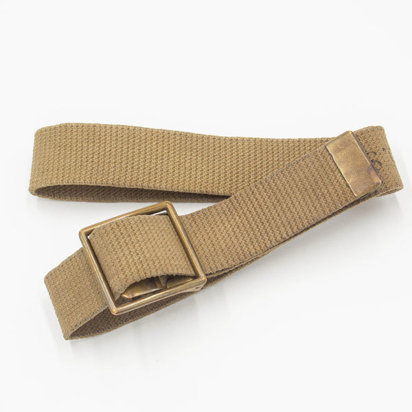 40s WW2 USMC Khaki Trouser Belt - 30"