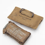 40s WW2 US Army First Aid Carlisle Dressing & Pouch