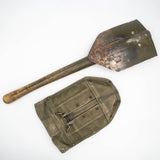 40s WW2 US Military M-1943 Shovel E-Tool & Cover