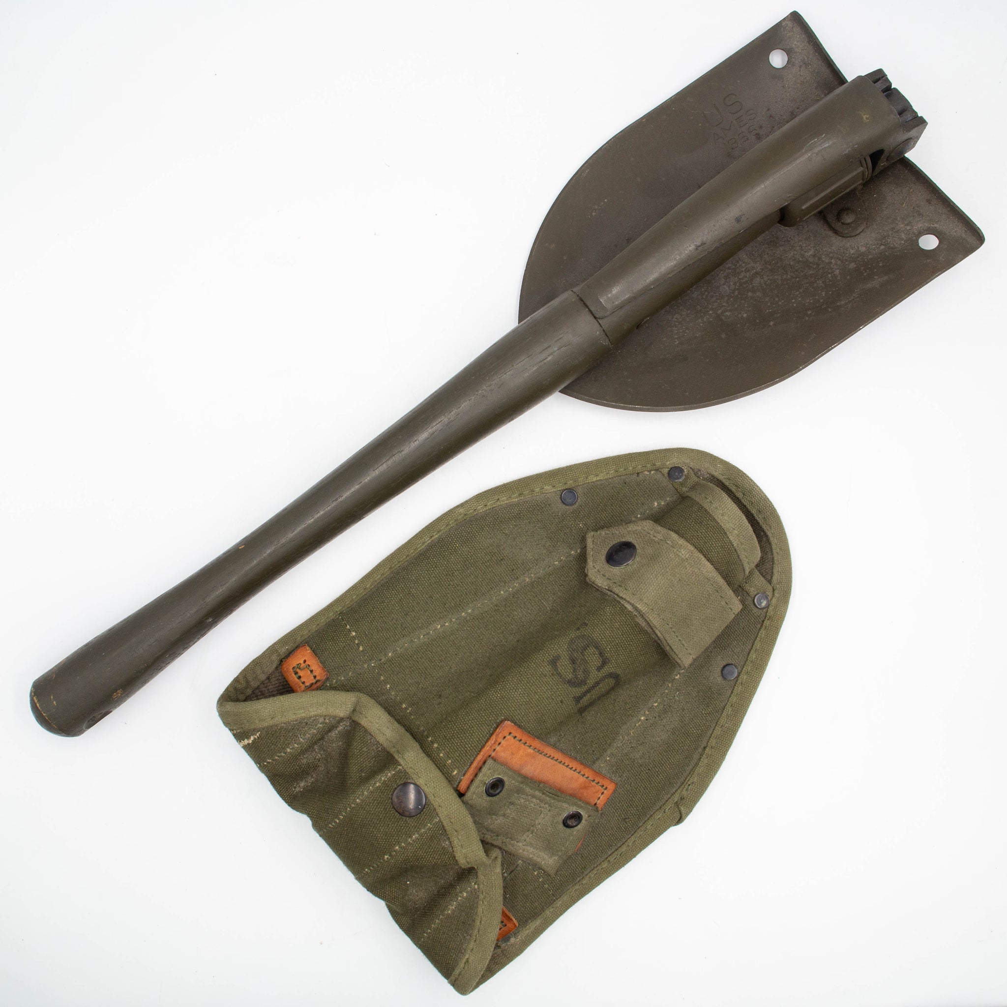 NOS 1966 Vietnam War M-1961 E-Tool Shovel & Cover – Omega Militaria