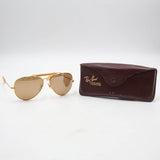 1987 Vintage 50th Anniversary Bausch & Lomb Ray-Ban USA "The General" Aviator Sunglasses