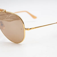 1987 Vintage 50th Anniversary Bausch & Lomb Ray-Ban USA "The General" Aviator Sunglasses