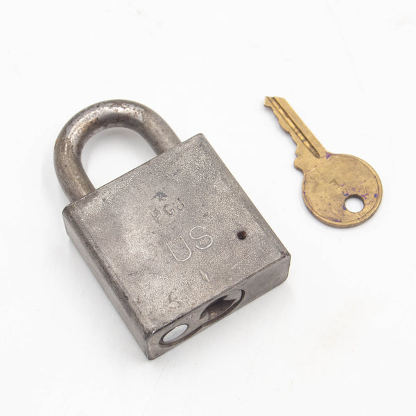 60s Vietnam War Footlocker Padlock & Key