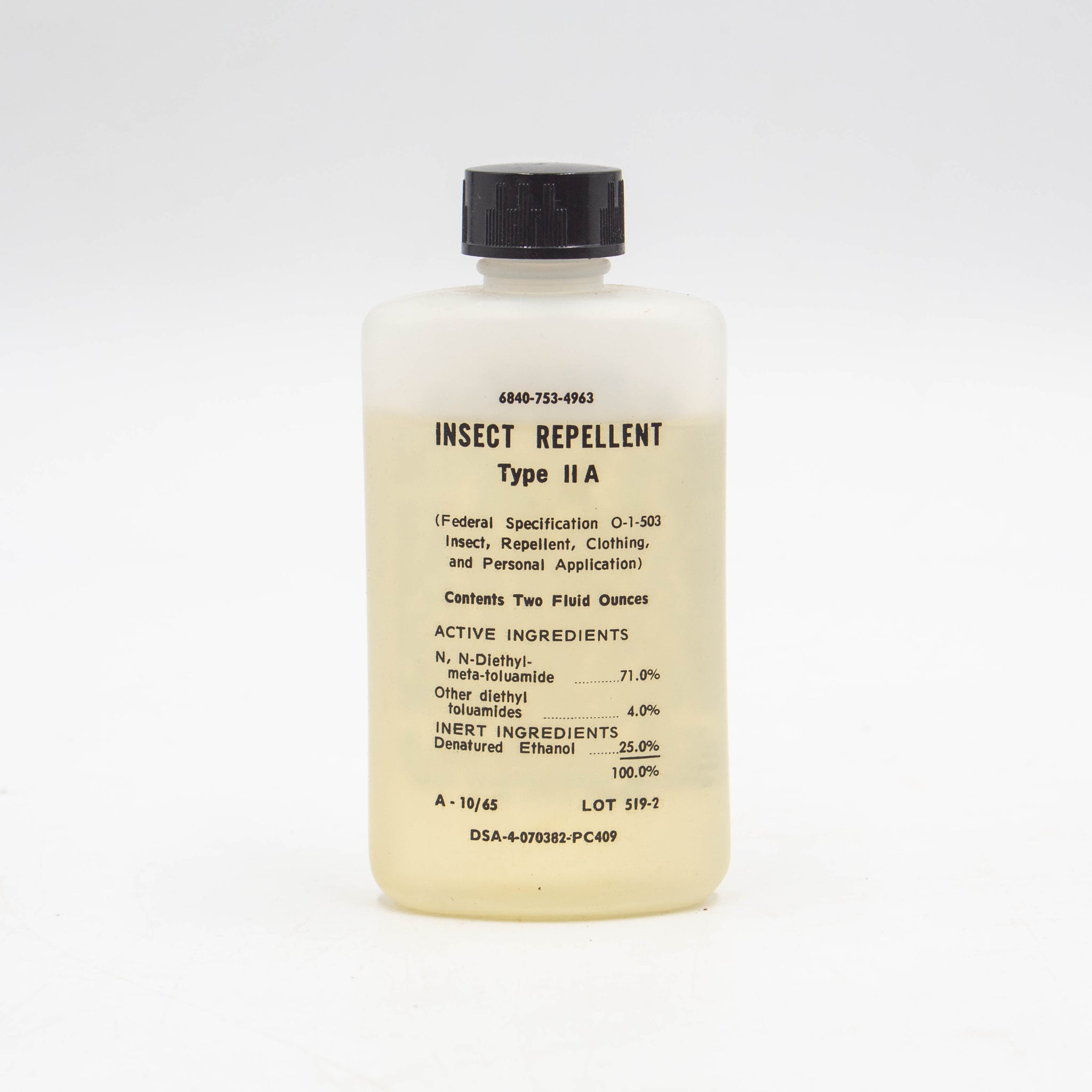 1965 Vietnam War Insect Repellent Clear Bottle – Omega Militaria