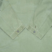 40s Vintage 'Singleton' HBT Utility Shirt - Large