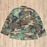 80s Vintage 'Martinez' Woodland BDU Coat - Large