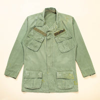 60s Vietnam War Vintage US Army Poplin Jungle Jacket - Small