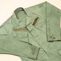 60s Vietnam War Vintage US Army Poplin Jungle Jacket - Small