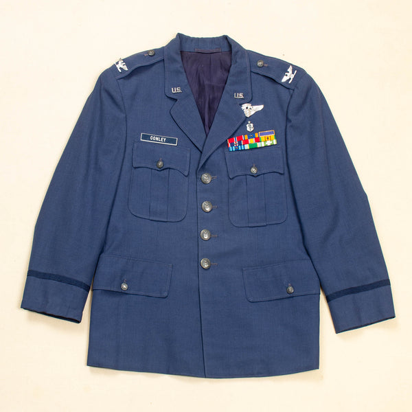 60s Vietnam Vintage US Air Force Custom Tailored Dress Jacket - Small Omega Militaria 60s Vietnam Vintage US Air Force Custom Tailored Dress Jacket - Small Omega Militaria