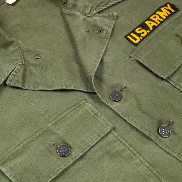50s Vintage 1st Pattern OG-107 Sateen Utility Shirt w/ 13-Star Buttons ...