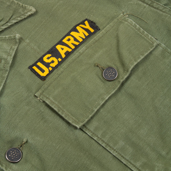50s Vintage 1st Pattern OG-107 Sateen Utility Shirt w/ 13-Star Buttons ...