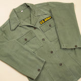 Rare 40s WW2 Vintage US Army Women's HBT Utility Shirt - Small