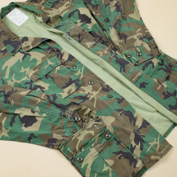 70s Vintage USMC RDF ERDL HWU Combat Coat - X-Large – Omega Militaria