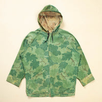 Rare 70s Vintage Kamo Brand Mitchell Camo Hooded Jacket - X-Large