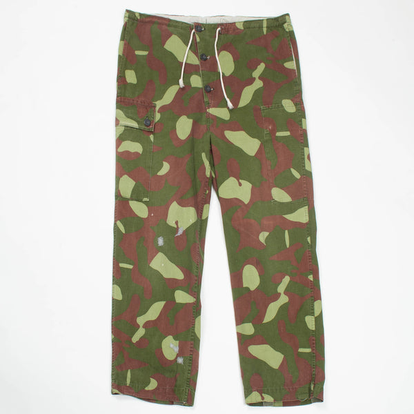 60 Vintage Finnish Army Reversible Camo Trousers - 36x30