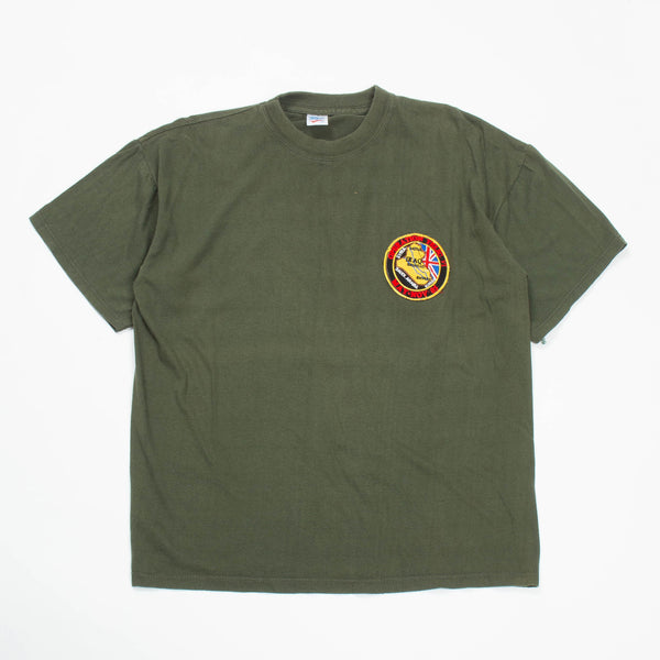 Vintage British Army Iraq War Operation Telic VI Patch T-Shirt - Large