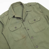 60s Vintage Korean Army (ROKA) HBT Utility Shirt - Small