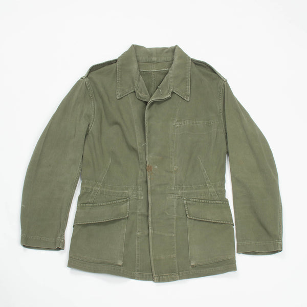 60s Vintage British Army Drill Overall Jacket - Small