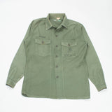 60s Vietnam War Vintage USMC 3rd Pattern OG-107 Utility Shirt - Large