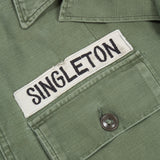 1959 Dated 'Singleton' 1st Pattern OG-107 Utility Shirt - Small