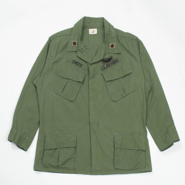 60s Vietnam War USAF Poplin Jungle Jacket - Large