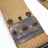 Original WW1 US Khaki M1912 Mills Webbing Pistol Belt