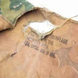 Original Vietnam War Mitchell Pattern M1 Helmet Cover w/ Graffiti