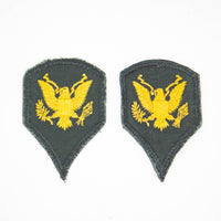 50s/60s US Army Cut Edge Specialist 4 Rank Patch Set