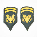 50s/60s US Army Cut Edge Specialist 6 Rank Patch Set