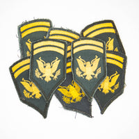 50s/60s US Army Cut Edge Specialist 6 Rank Patch Set