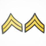 60s Vietnam War US Army Cut Edge Corporal (CPL) Rank Patch Set