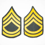 60s Vietnam War US Army Cut Edge Sergeant First Class (SFC) Rank Patch Set