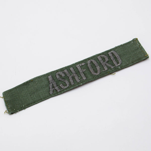 60s Vietnamese-Made 'Ashford' Name Tape