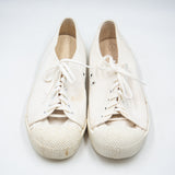 1970s Vintage British Army White PT Plimsoles - Size 7