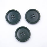 3x Original 60s British Army 3cm Green Plastic Middle Parka Buttons