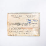 Original 60s South Vietnamese Military Service Medical Deferment Card