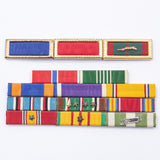 US Army WW2, Korea, Vietnam War Veteran Ribbon Rack