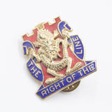 60s Vietnam War 14th Infantry Regiment 'Right of the Line' Unit Crest DI Pin
